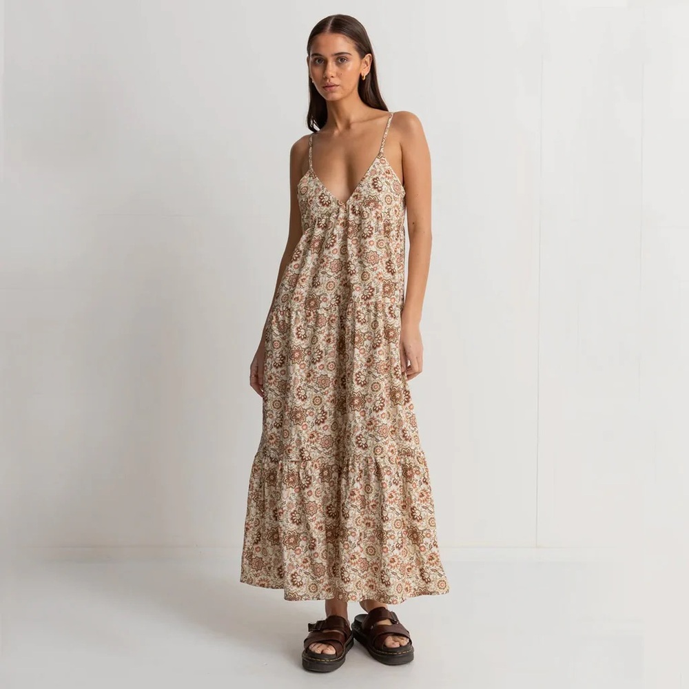 Rhythm Raya Paisley Tiered Dress / SMALL